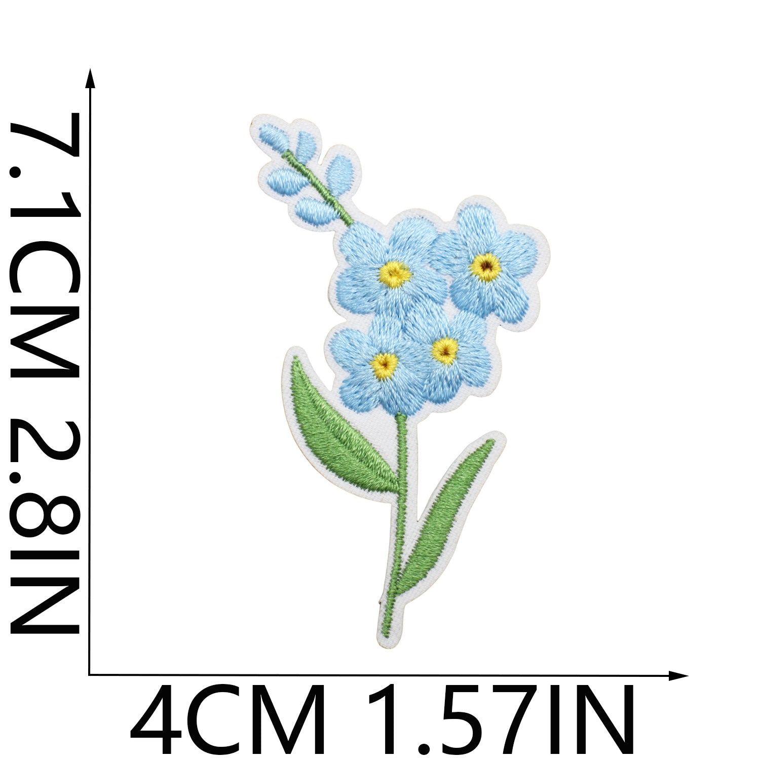 Wholesale Cute Flower, Grass and Bee Embroidery Patch FS